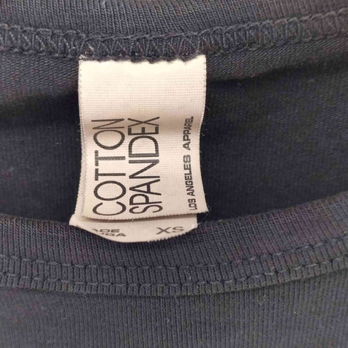 ロサンゼルスアパレル Los Angeles Apparel クロップド丈 クルーネック長袖Tシャツ Y2K レディース import:XS