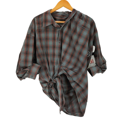 アレキサンダーワン Alexander Wang knotted plaid shirt ノット プレイド シート 半袖シャツ レディース 2