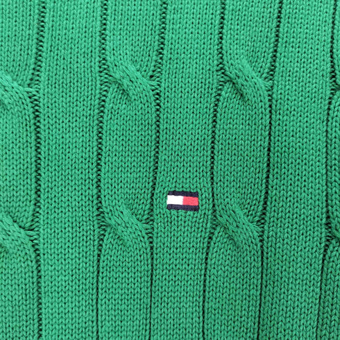 トミーヒルフィガー TOMMY HILFIGER JS M THEODORE CREW ケーブル編み クルーネックセーター メンズ M