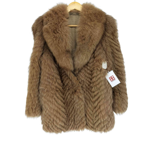 WHITE BEAR real fur jacket リアルファージャケット レディース JPN:11号