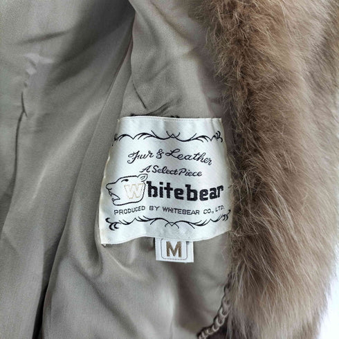 WHITE BEAR real fur jacket リアルファージャケット レディース JPN:11号