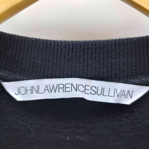 ジョンローレンスサリバン JOHN LAWRENCE SULLIVAN バラ刺繍 エンブロイダリー クロップド スウェットプルオーバー メンズ