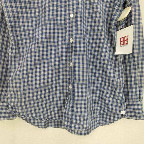 エッリコフォルミコラ ERRICO FORMICOLA イタリア製 チェック柄 ボタンダウン L/S シャツ メンズ import:M