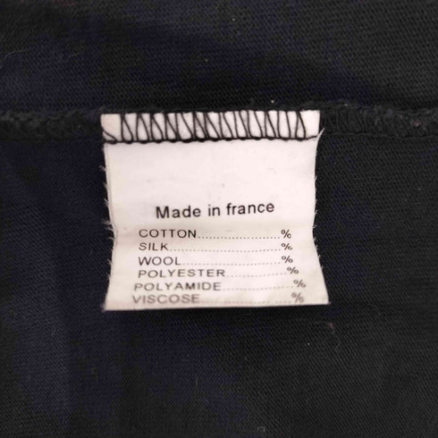MADE IN FRANCE フランス製 ペンギン ビジュー 切りっぱなし タンクトップ レディース