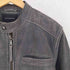 バナナリパブリック BANANA REPUBLIC COW LEATHER 牛革 フェード加工 シングル ライダースジャケット メンズ L