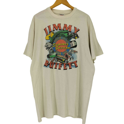 オニータ ONEITA 90S USA製 袖裾シングル DOMINO COLLEGE TOUR 1995 アーティスト ツアー アニマル 両面プリント クルーネック Tシャツ メンズ import:XL