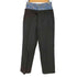 アンスクリア INSCRIRE 22AW Chalk Stripe Layered Pants チョークストライプ レイヤード パンツ レディース 36