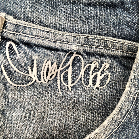 SNOOP DOGG ロゴ刺繍 デニム ショーツ Y2K メンズ 34