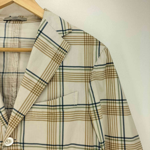 ボリオリ BOGLIOLI COAT チェック柄 3B 段返り テーラードジャケット メンズ EUR:44