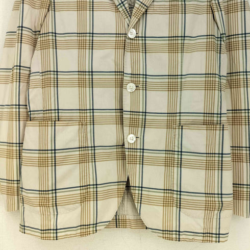 ボリオリ BOGLIOLI COAT チェック柄 3B 段返り テーラードジャケット メンズ EUR:44