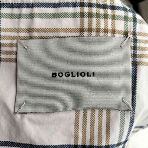 ボリオリ BOGLIOLI COAT チェック柄 3B 段返り テーラードジャケット メンズ EUR:44