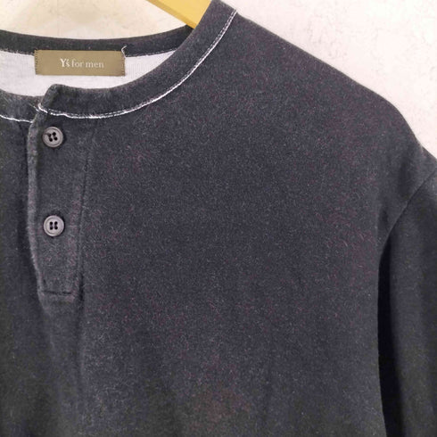 ワイズフォーメン Ys for men 90s コットン ヘンリーネック 半袖 Tシャツ メンズ 3