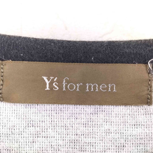 ワイズフォーメン Ys for men 90s コットン ヘンリーネック 半袖 Tシャツ メンズ 3