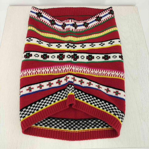 ケンゾー KENZO インターシャニット スカーフ メンズ ONE SIZE