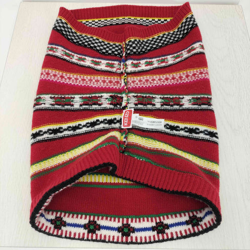 ケンゾー KENZO インターシャニット スカーフ メンズ ONE SIZE