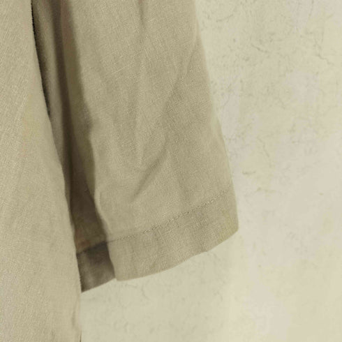 ジョージ GEORGE 00s LINEN BLEND リネン レーヨン 半袖 オープンカラー シャツ メンズ 2XL