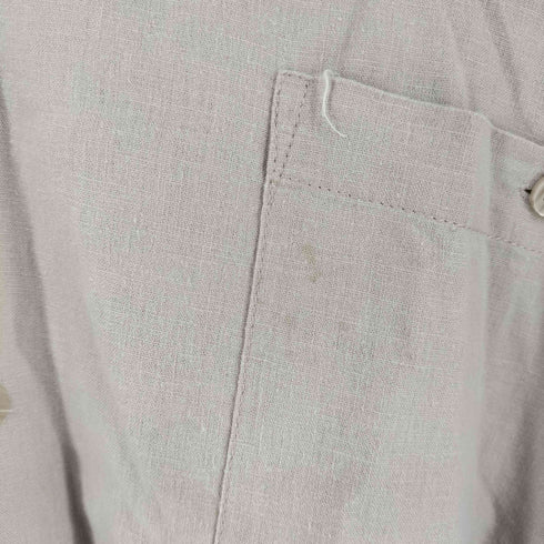 ジョージ GEORGE 00s LINEN BLEND リネン レーヨン 半袖 オープンカラー シャツ メンズ 2XL