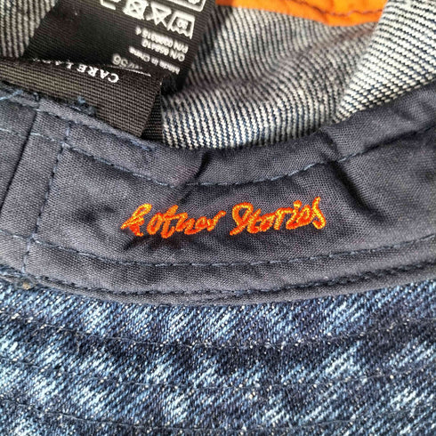 アンドアザーストーリーズ & other stories ライン デニム バケットハット レディース M