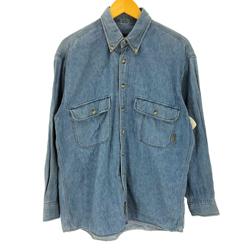 ティンバーランド Timberland 90S WEATHERGEAR 長袖 デニム シャツ メンズ import:S