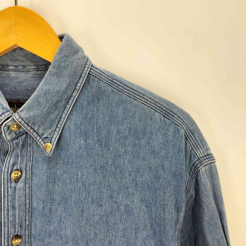 ティンバーランド Timberland 90S WEATHERGEAR 長袖 デニム シャツ メンズ import:S