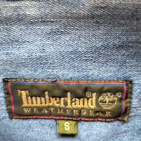 ティンバーランド Timberland 90S WEATHERGEAR 長袖 デニム シャツ メンズ import:S