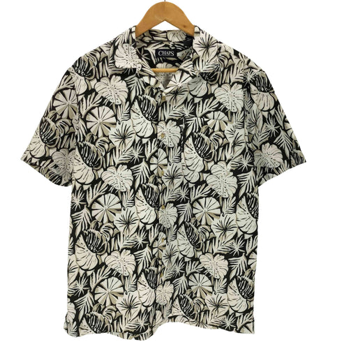 チャップスラルフローレン CHAPS RALPH LAUREN 00S 花柄総柄 オープンカラーシャツ 開襟 ボックス メンズ import:M