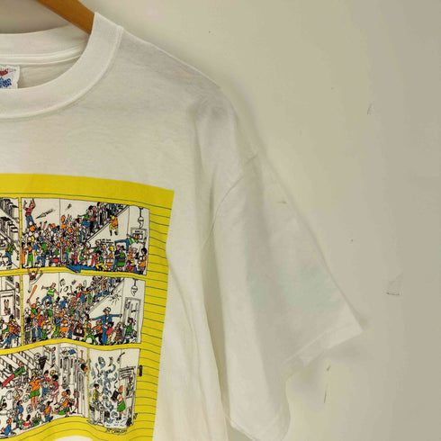 90~00S JERZEES USA製 SCHOOL DAZE Gallery by 444 プリント Tシャツ メンズ import:L