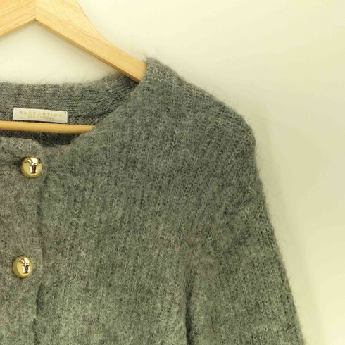 プロポーションバイボディードレッシング PROPORTION BODY DRESSING ゴールド釦シャギーニットカーディガン レディース FR