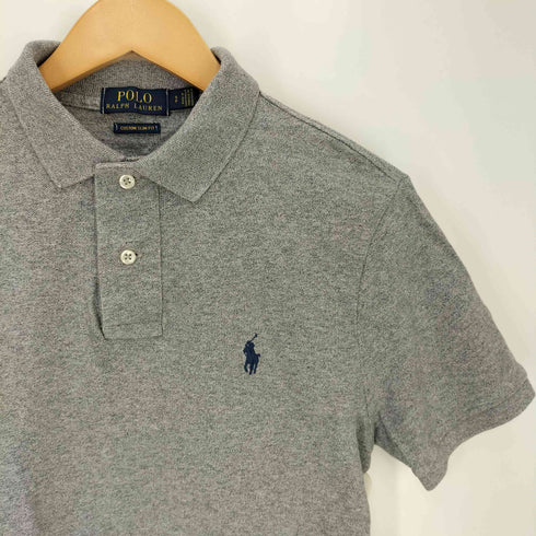 ポロラルフローレン POLO RALPH LAUREN Custom Slim Fit 現行タグ ポニー刺繍 鹿の子 半袖ポロシャツ メンズ SP