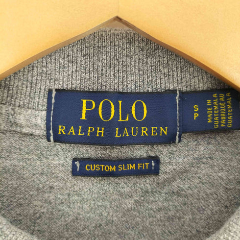 ポロラルフローレン POLO RALPH LAUREN Custom Slim Fit 現行タグ ポニー刺繍 鹿の子 半袖ポロシャツ メンズ SP