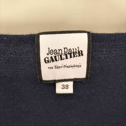 ジャンポールゴルチエセットプルミエ Jean Paul GAULTIER for SEPT PREMIERES ウール ボーダー ラメ入り ニット プルオーバー Y2K レディース 38