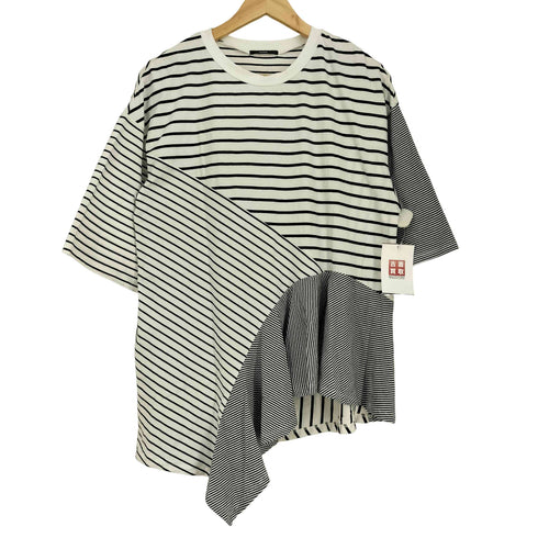 オズモーシス OSMOSIS 切替イレギュラーヘムTシャツ レディース ONE SIZE