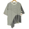 オズモーシス OSMOSIS 切替イレギュラーヘムTシャツ レディース ONE SIZE