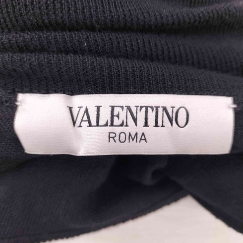 ヴァレンティノ Valentino ウールカシミヤシルク混 タートルネック フリルデザイン ノースリーブニット レディース