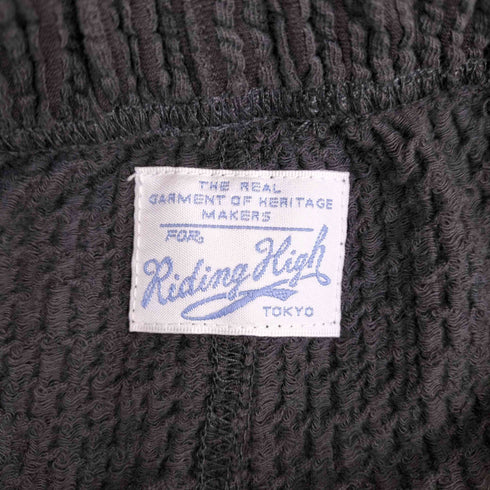 ライディングハイ RIDING HIGH ウェストゴム ワイドサッカーパンツ レディース FREE