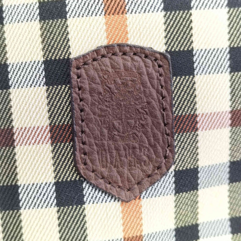 ダックス DAKS チェック ダブルベルトデザイン ショルダーバッグ レディース