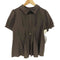スナオクワハラ sunaokuwahara プリーツ レース切替 S/S シャツ レディース JPN:M