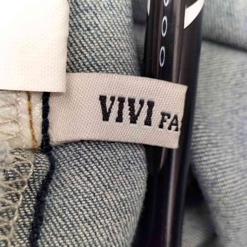 VIVI FASHION WEEK カットアウトデザイン デニムキャミソール レディース JPN:L