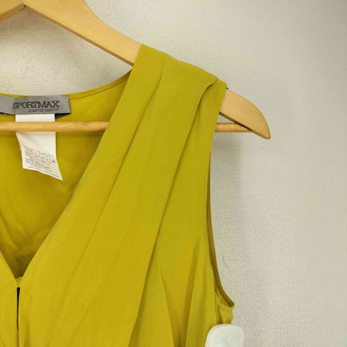 スポーツマックス SPORTMAX Vネックノースリーブワンピース レディース