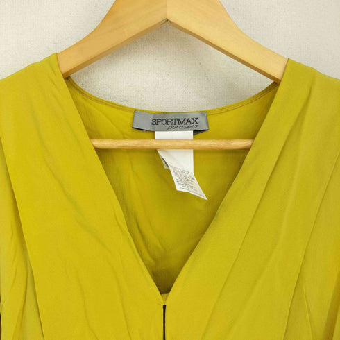 スポーツマックス SPORTMAX Vネックノースリーブワンピース レディース