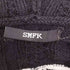 SMFK バイカラー クロップド ケーブルニット パーカー レディース