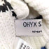 OHYX STUDIO ボーダー Vネック オーバーサイズ ニットセーター メンズ