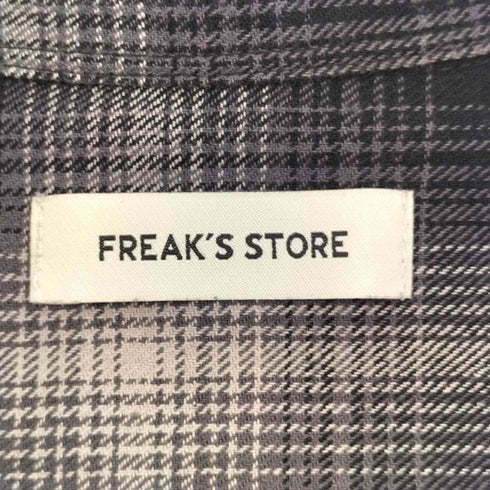 フリークスストア FREAKS STORE 25AW Relax Fit リラックスフィット ブリーチ加工 オンブレチェック ネルシャツ メンズ JPN:L