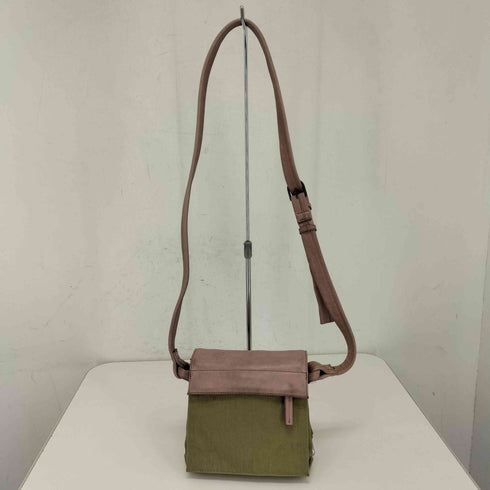 B.stuff レザー ナイロン ミニショルダーバッグ レディース