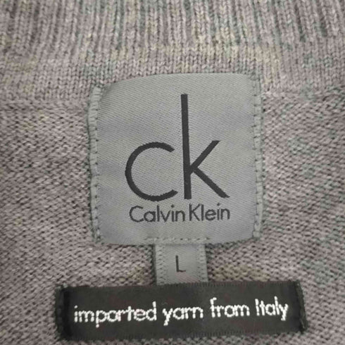 シーケーカルバンクライン ck Calvin Klein Vネック ウールニット メンズ L