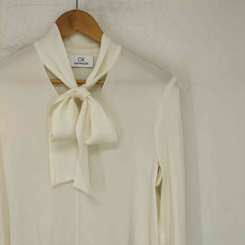 シーケーカルバンクライン ck Calvin Klein ボウタイシルクブラウス レディース JPN:40