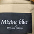 Mixing blue ミキシングブルー ナイロン トレンチ ロング コート レディース 38
