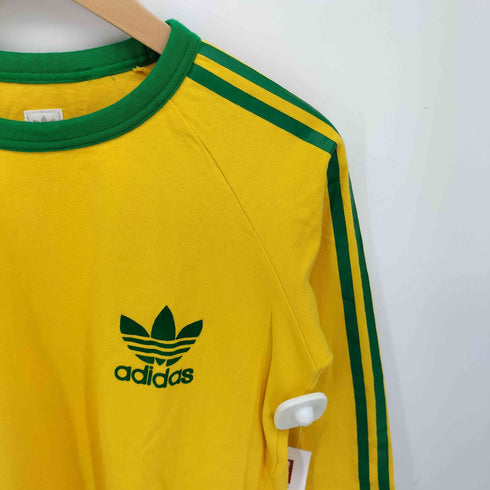 アディダス adidas 00s トレフォイルロゴ 3ストライプ ラグランスリーブ 長袖 Tシャツ メンズ import:S
