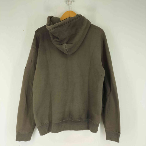 ファイダーズキーパーズ FINDERS KEEPERS FK-NAME TAG ZIP UP HOODIE ダメージ加工 ジップアップパーカー メンズ JPN:L