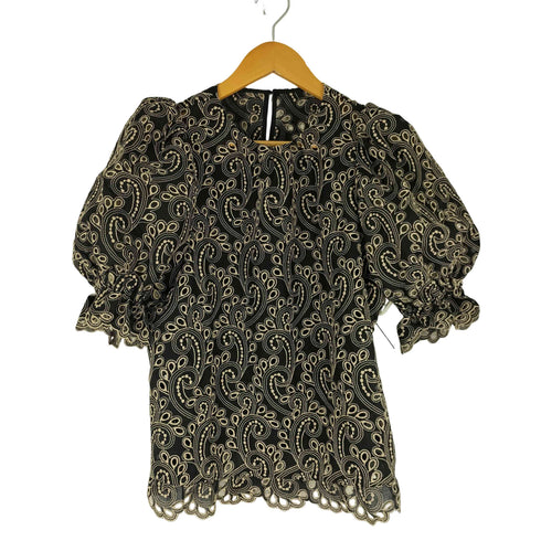 アナイ ANAYI ペイズリーデザイン 刺繍レース ブラウス レディース JPN:38